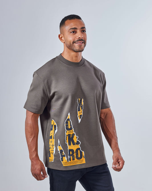 Torn Paper Print T-shirt