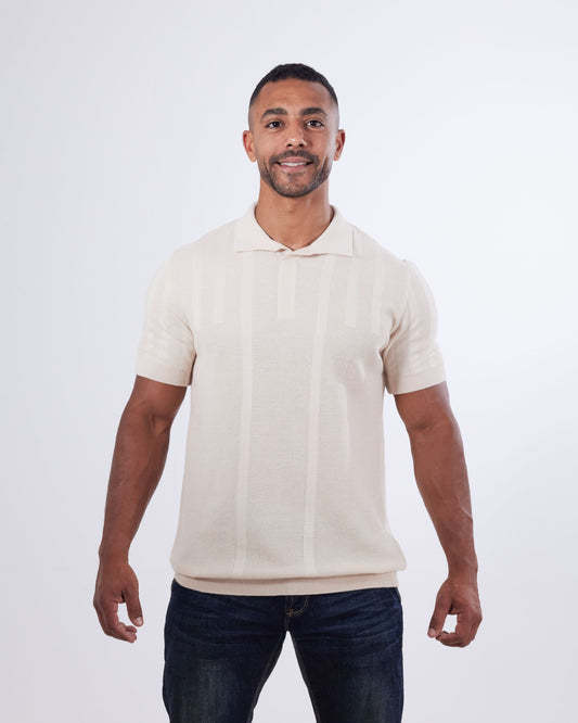 Flat Knitting Polo T-shirt