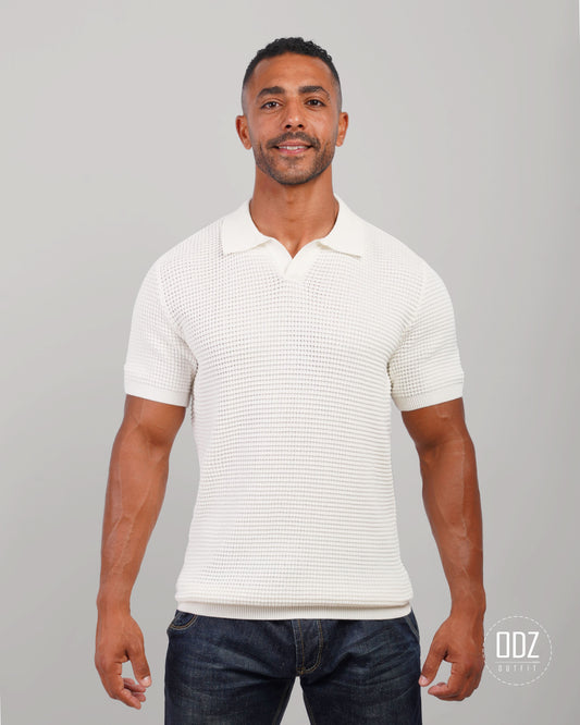 Waffle Polo T-shirt