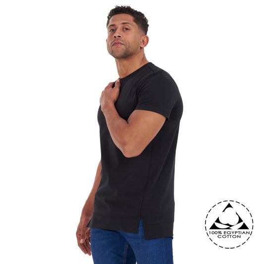 Black Shift Split T-shirt