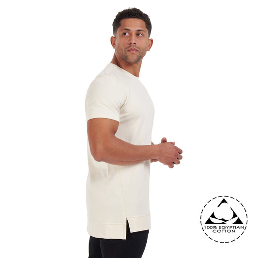 Ecru Shift Split T-shirt