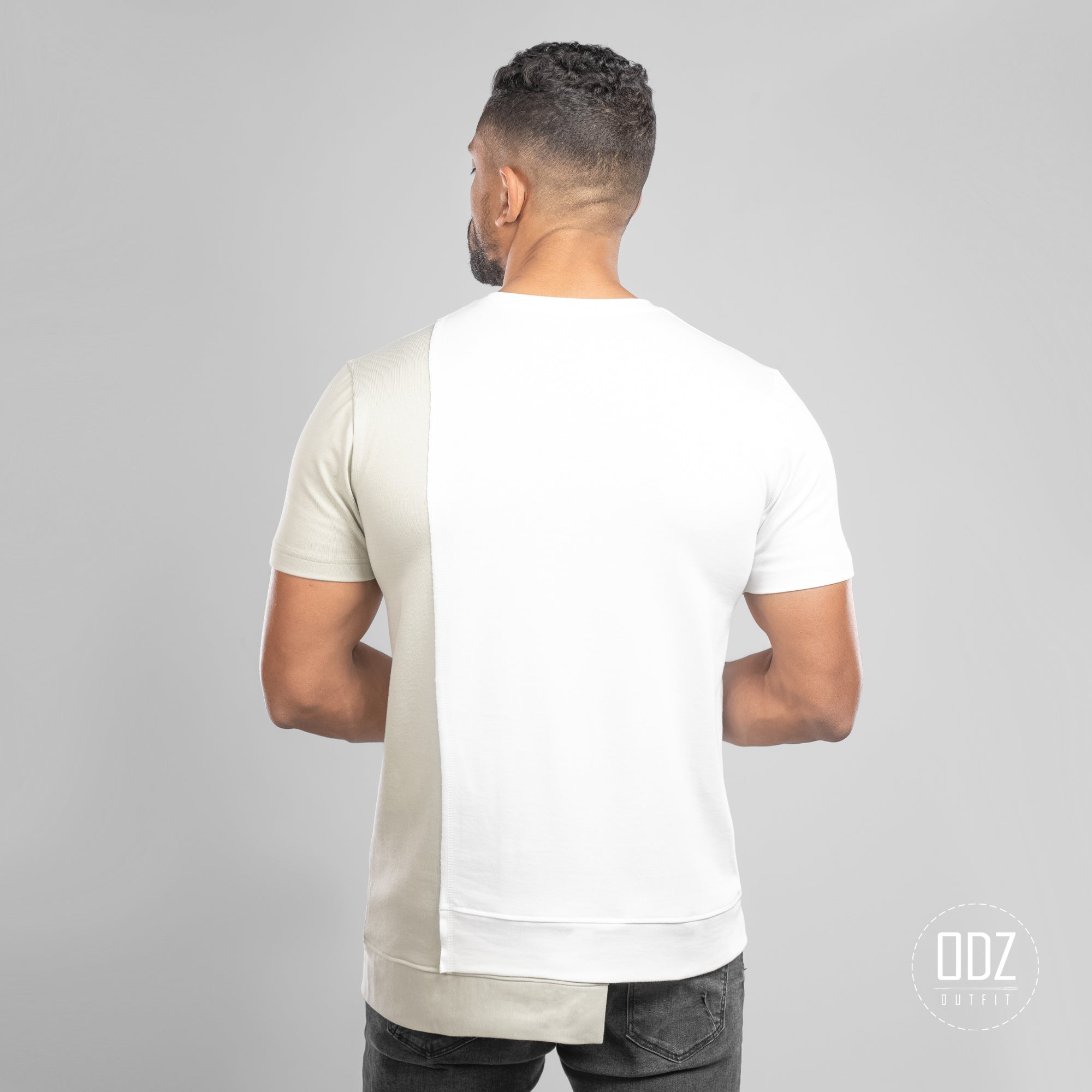 White X Moss Grey 2 Tone T-shirt
