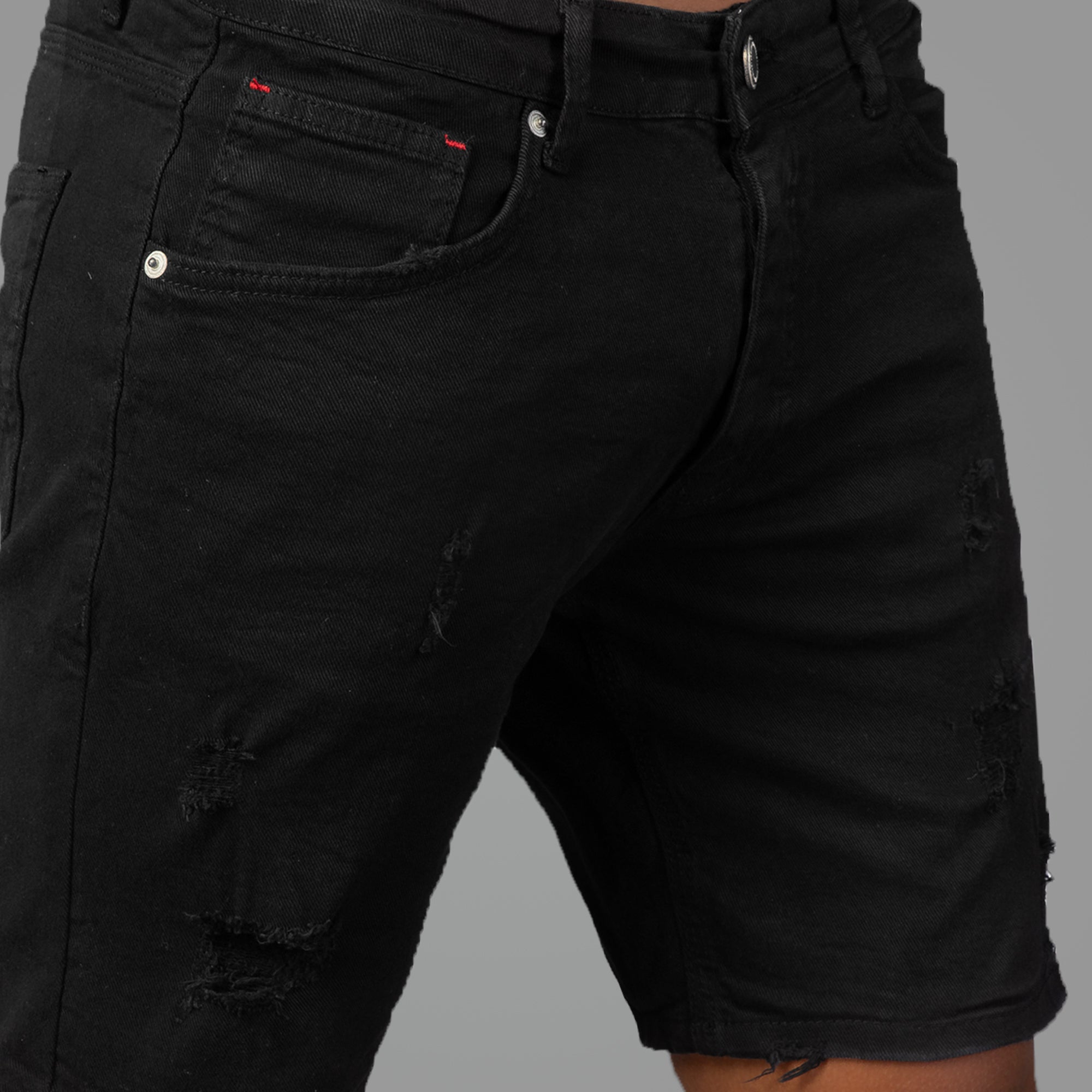 Black Jeans Shorts
