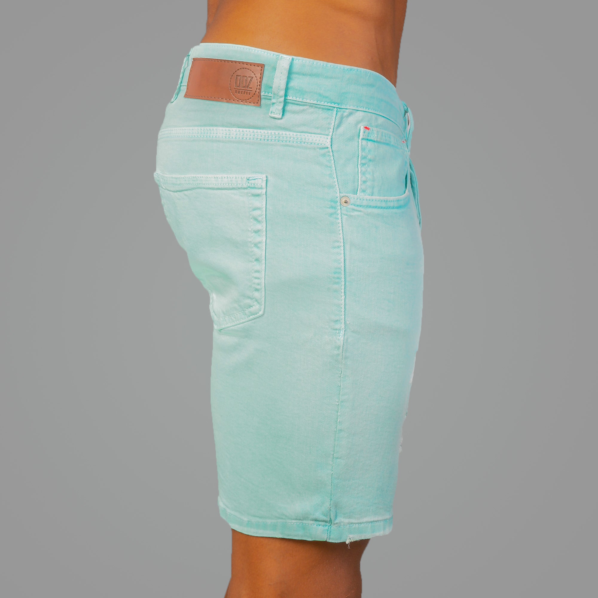 Neon Blue Jeans Shorts