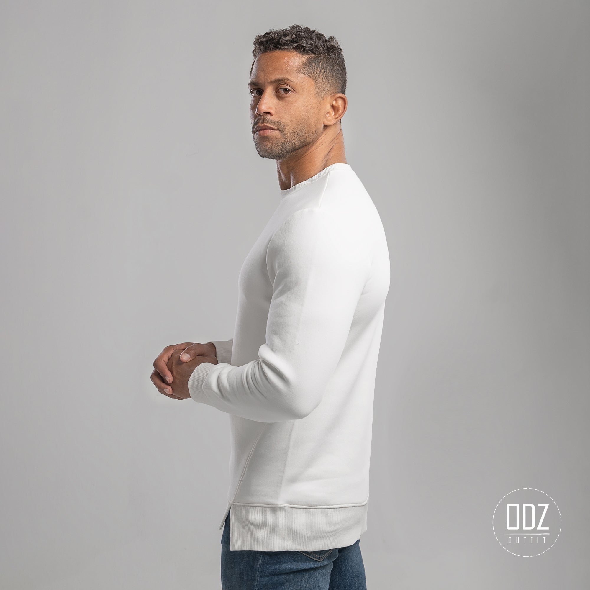 Off-White Shift Split Sweater