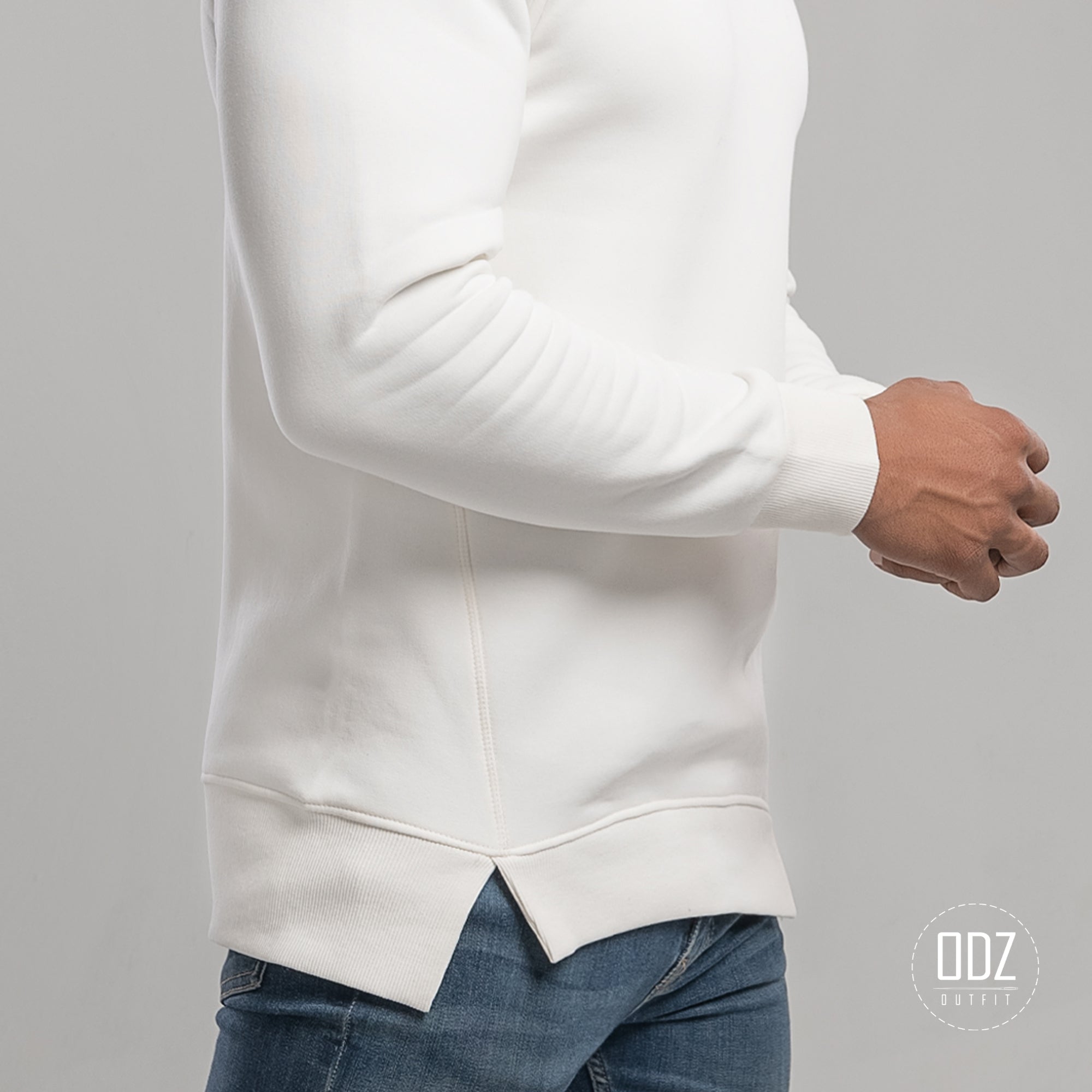 Off-White Shift Split Sweater