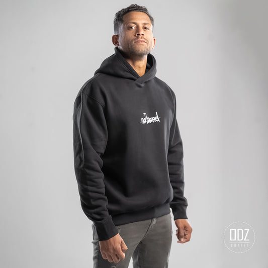 Black Oversize Mind Explosion Hoodie