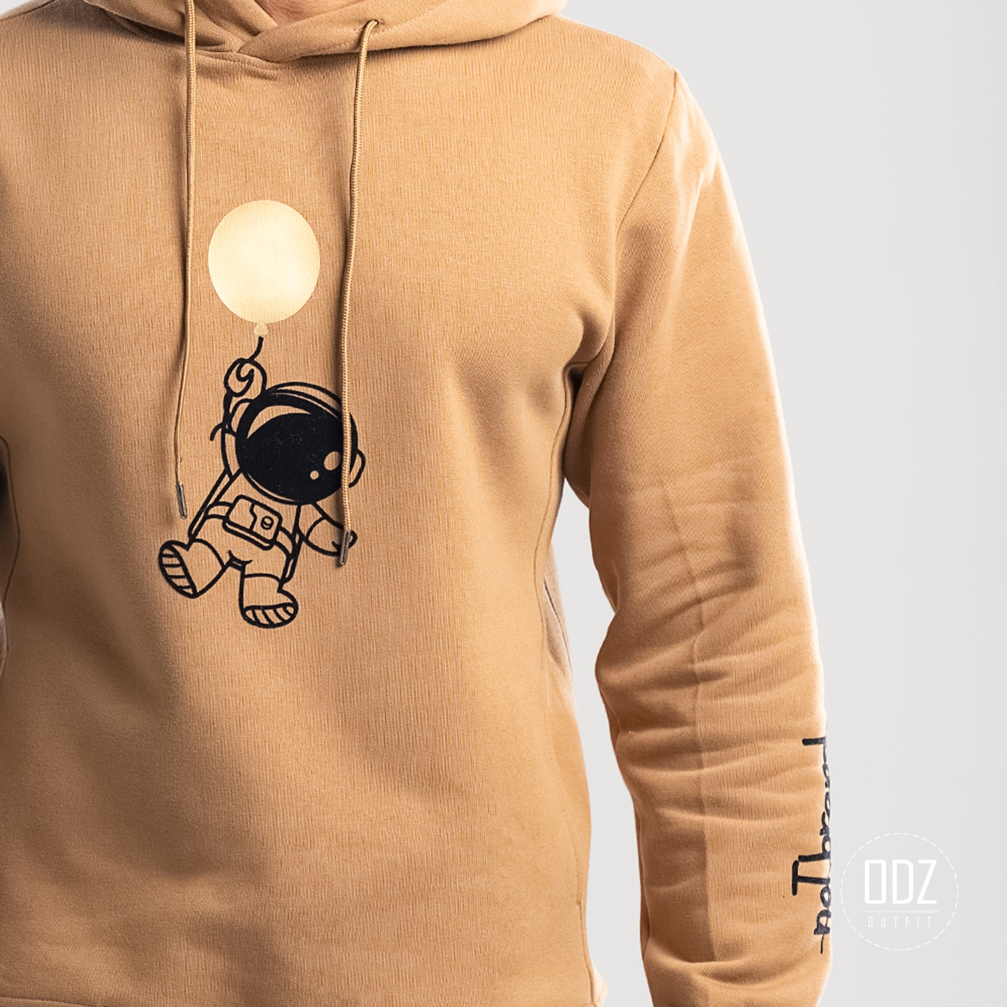 Carmel Cropped Sides Astronaut Balloon Hoodie