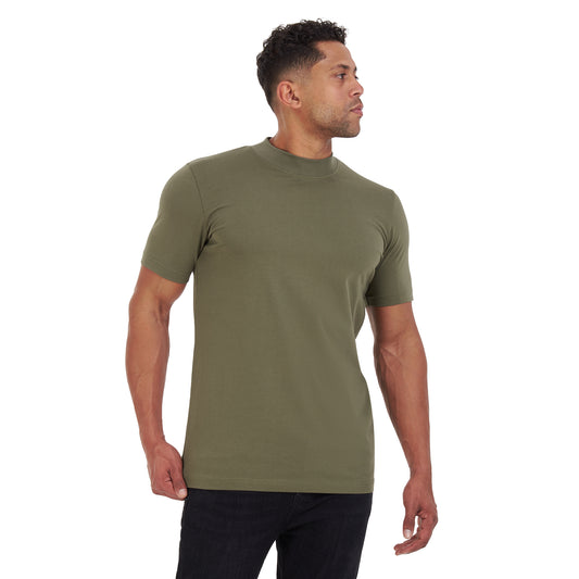 Olive High Neck T-shirt