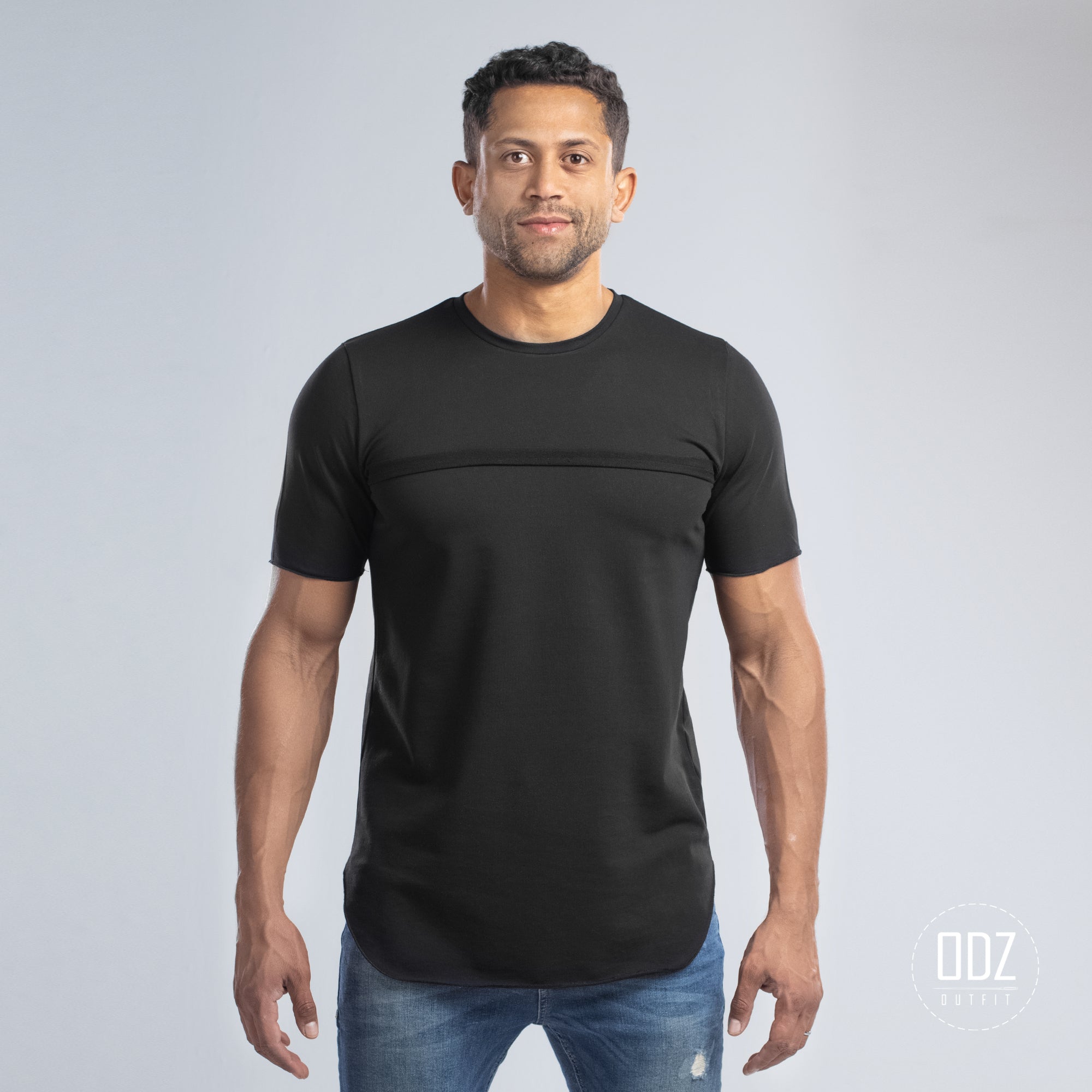 Black Raw Edges T-shirt