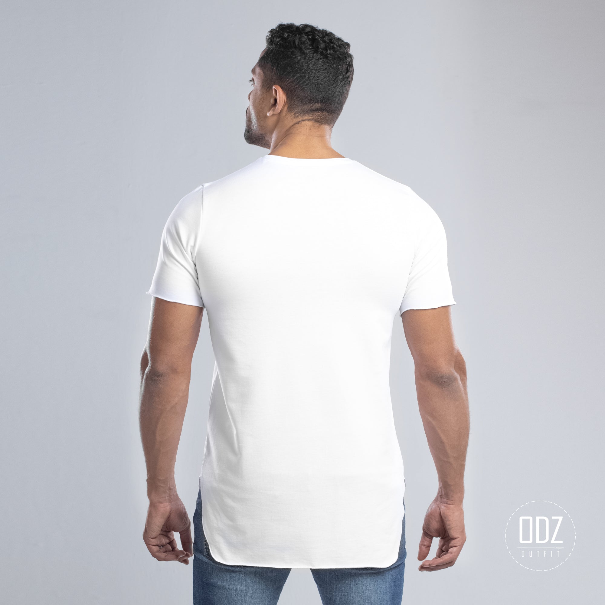 White Raw Edges T-shirt