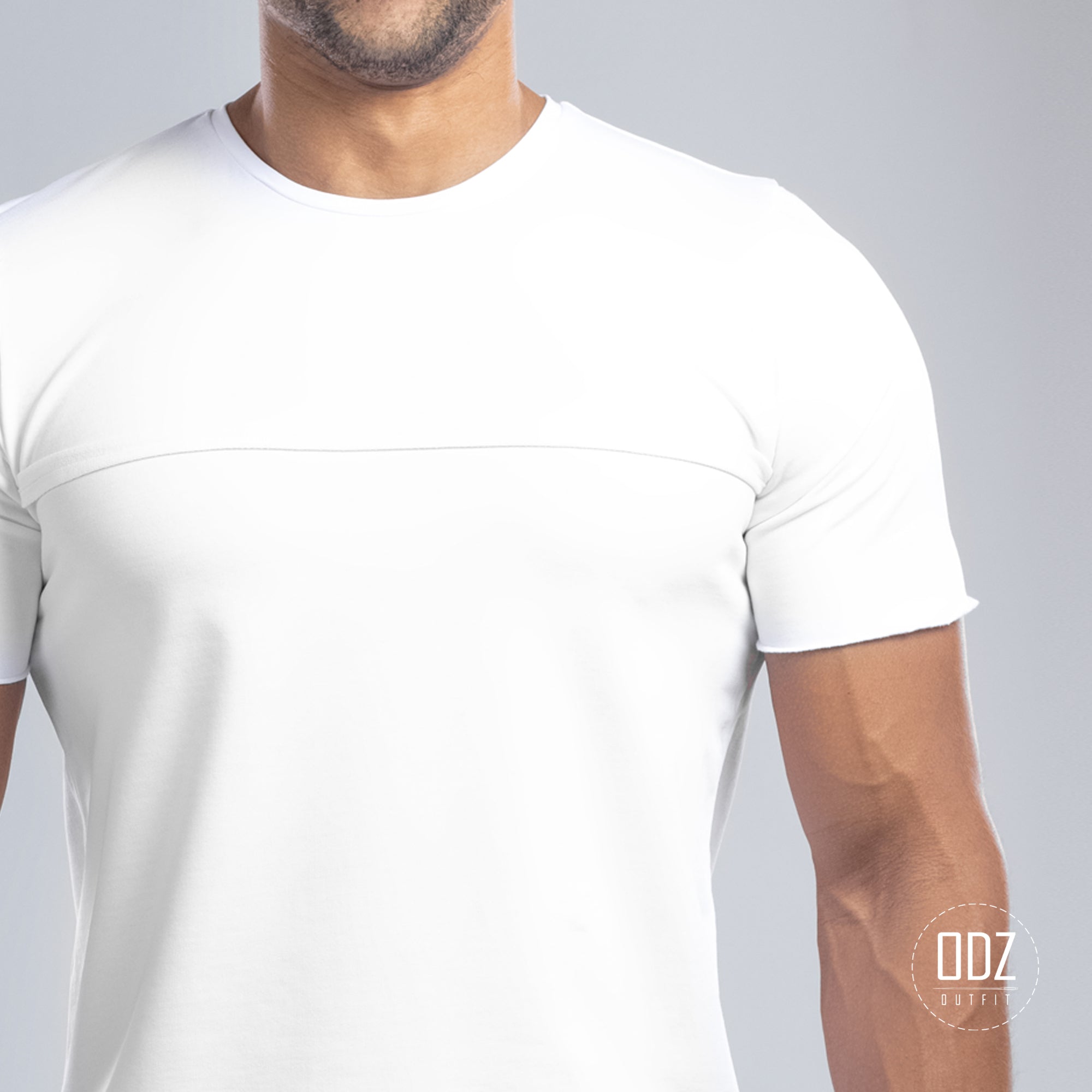 White Raw Edges T-shirt